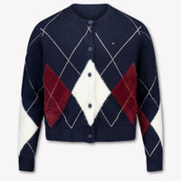 Tommy Hilfiger Kids Girls Cardigan In Navy
