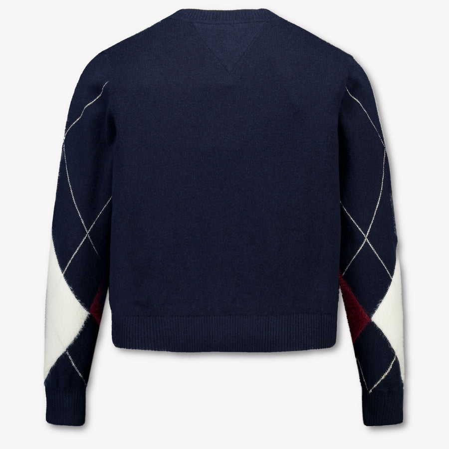 Tommy Hilfiger Kids Girls Cardigan In Navy