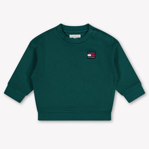 Tommy Hilfiger Baby Unisex Sweater In Dark Green