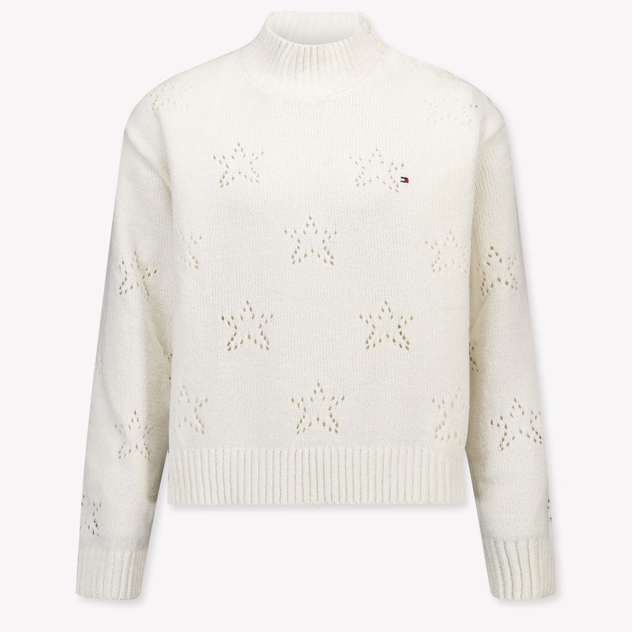 Tommy Hilfiger Kids Girls Sweater In OffWhite