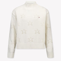 Tommy Hilfiger Kids Girls Sweater In OffWhite