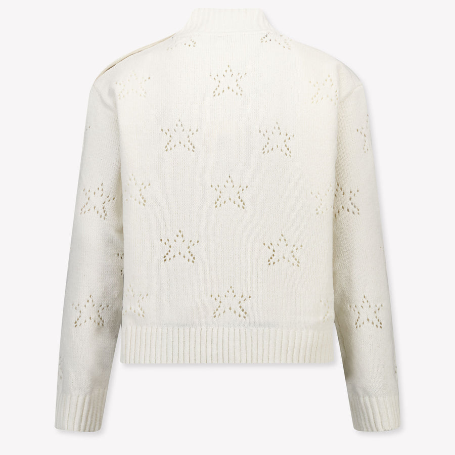 Tommy Hilfiger Kids Girls Sweater In OffWhite