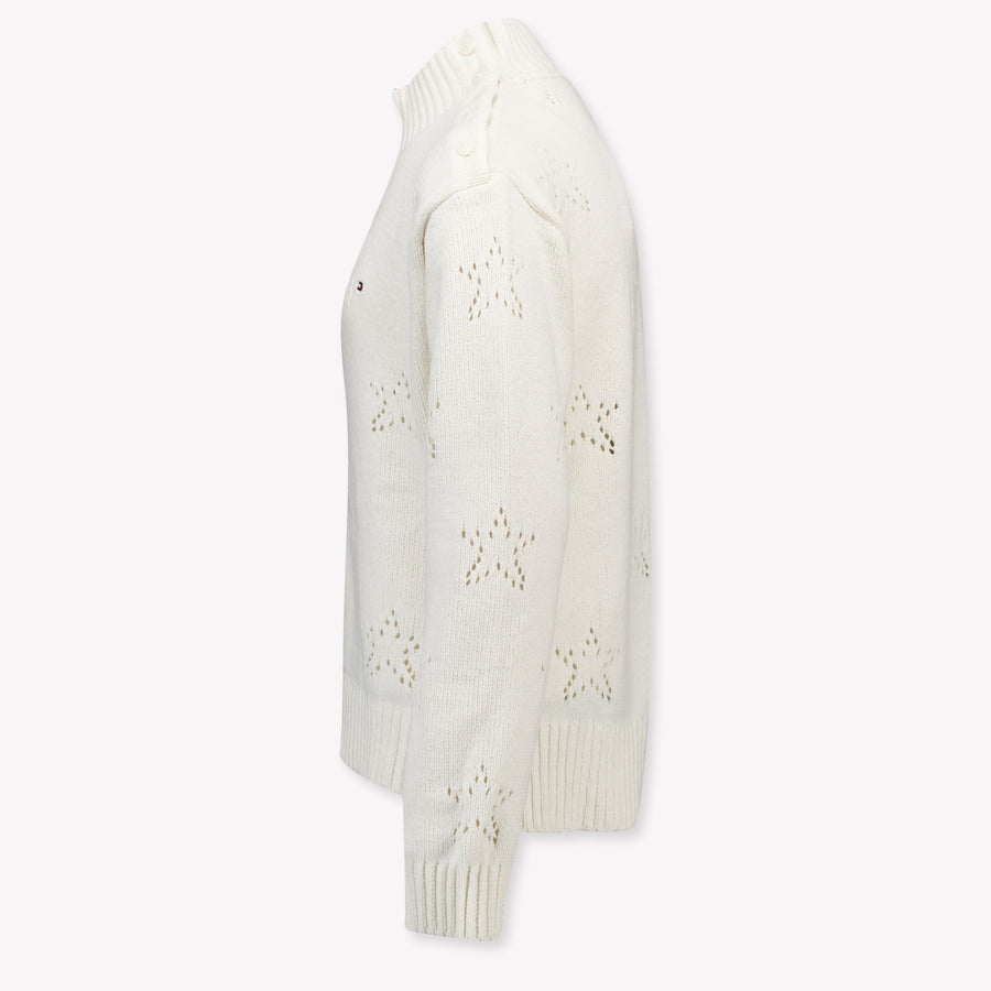 Tommy Hilfiger Kids Girls Sweater In OffWhite