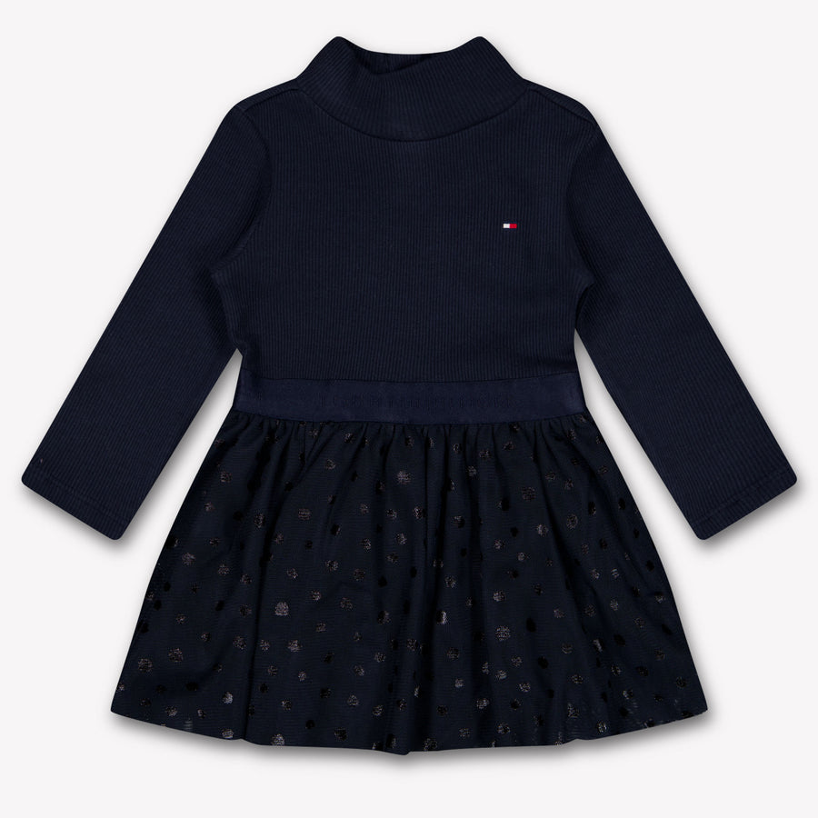 Tommy Hilfiger Baby Meisjes Jurk In Navy