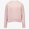 Tommy Hilfiger Girls Sweater in Light Pink