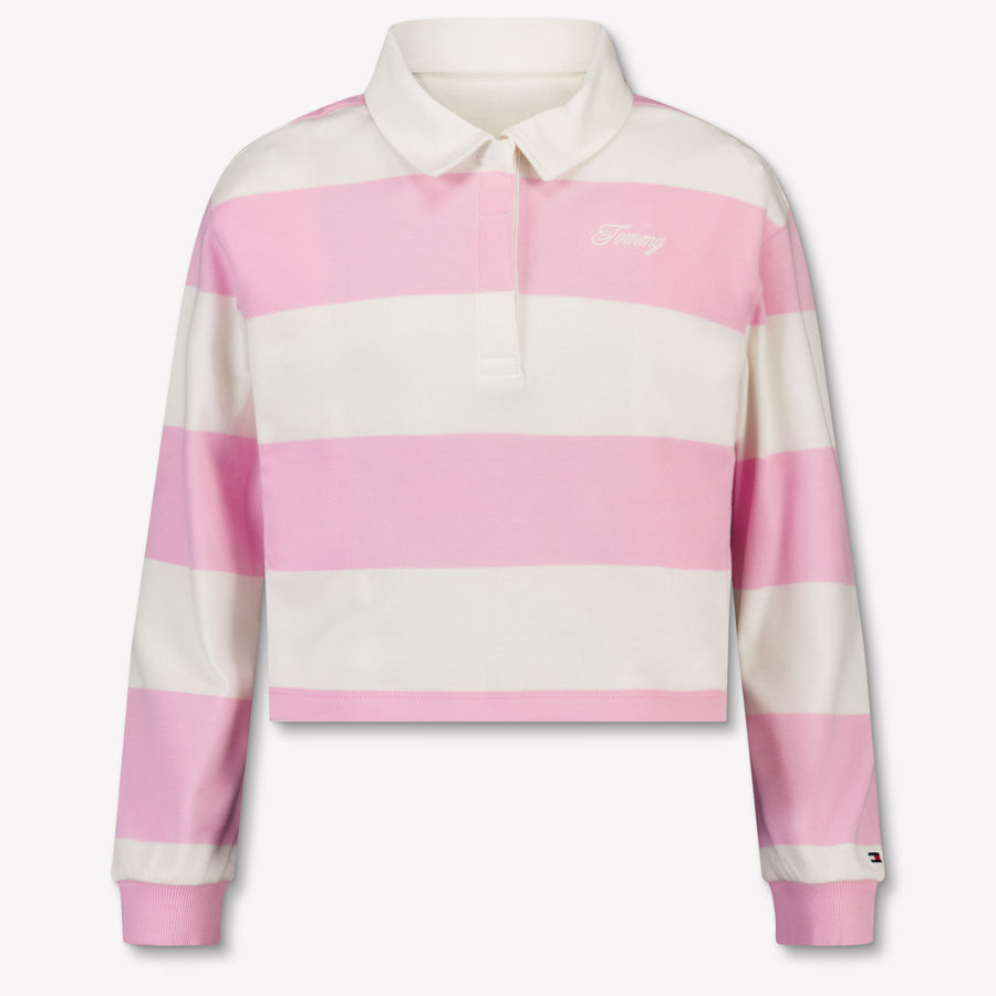 Tommy Hilfiger Kids Girls T-Shirt In Light Pink