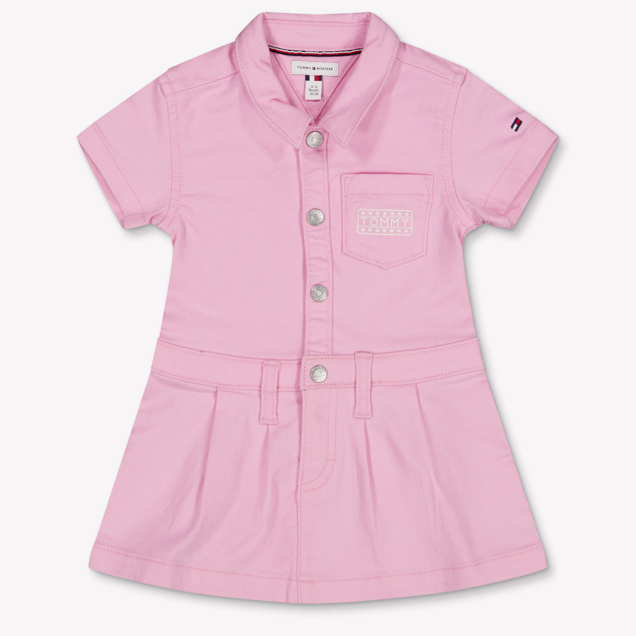 Tommy Hilfiger Baby Meisjes Jurk In Licht Roze