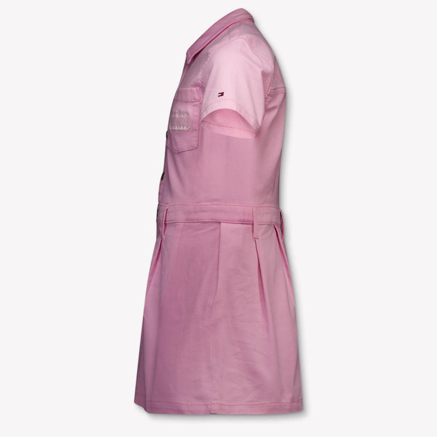 Tommy Hilfiger Kids Girls Dress In Light Pink