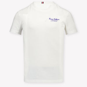 Tommy Hilfiger Kinder Jongens T-Shirt In Wit