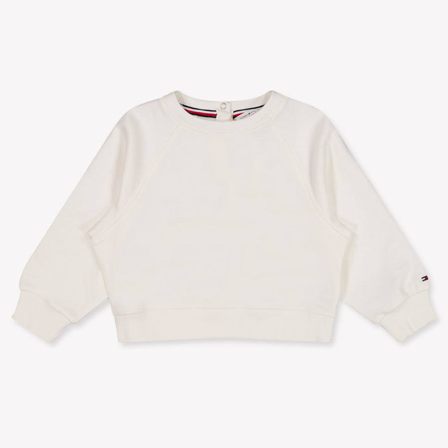 Tommy Hilfiger Baby Meisjes Trui In Off White