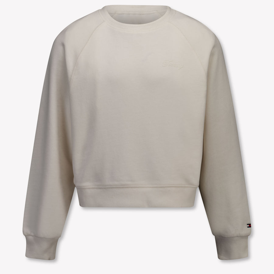 Tommy Hilfiger Kinder Meisjes Trui In Off White