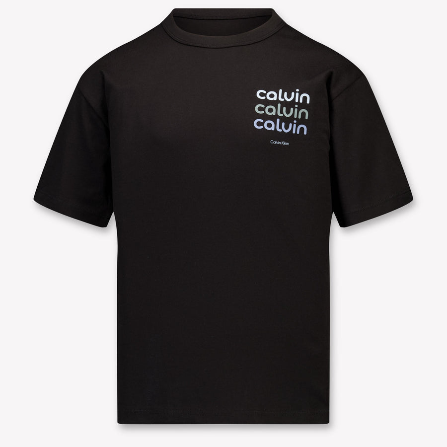 Calvin Klein Kids Boys T-Shirt In Black