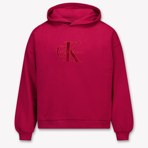 Calvin Klein Kinder Meisjes Trui In Bordeaux