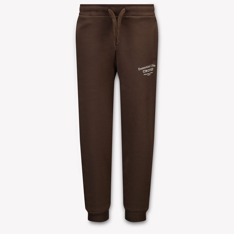 Croyez Kids Boys Pants In Dark Brown