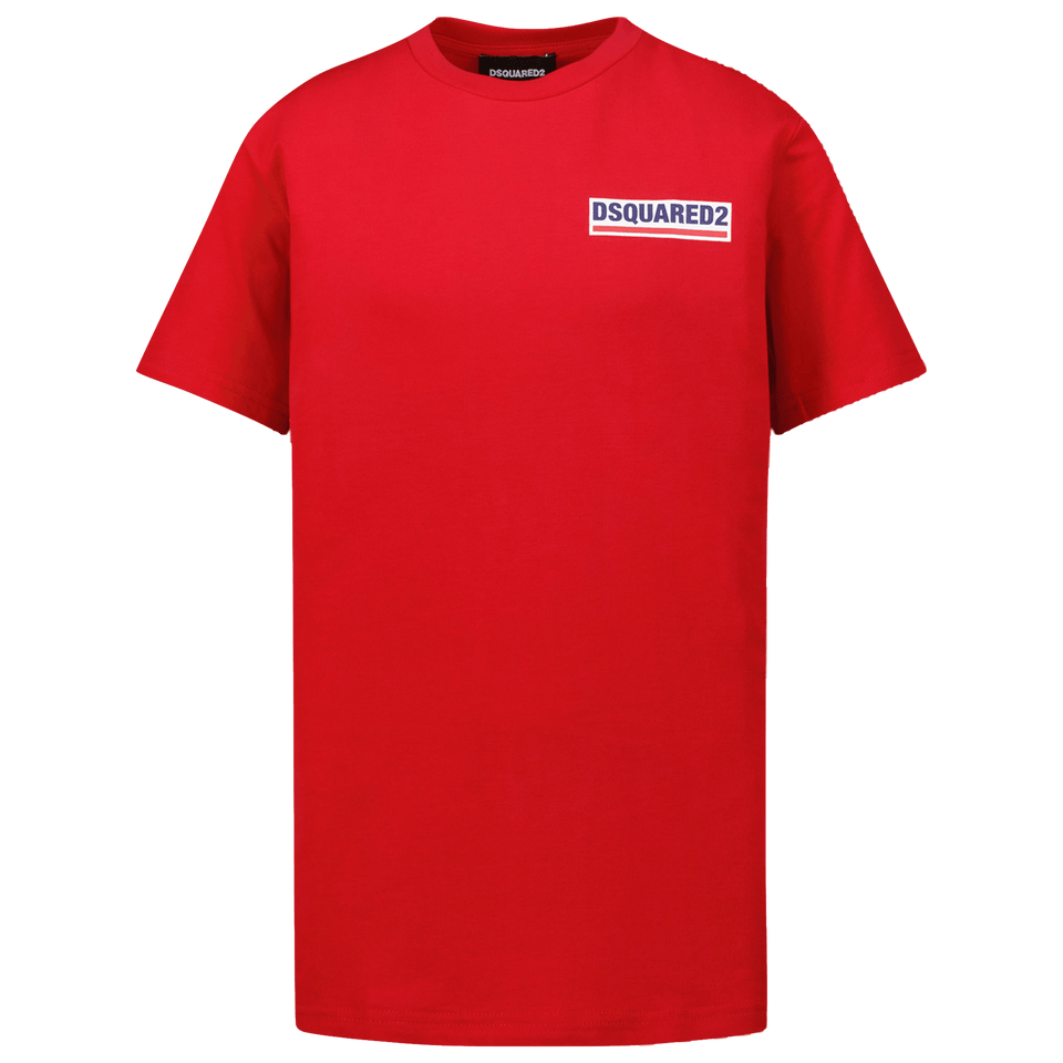 Dsquared2 Kids Unisex T-Shirt Red