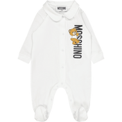 Moschino Baby Unisex Playsuit White
