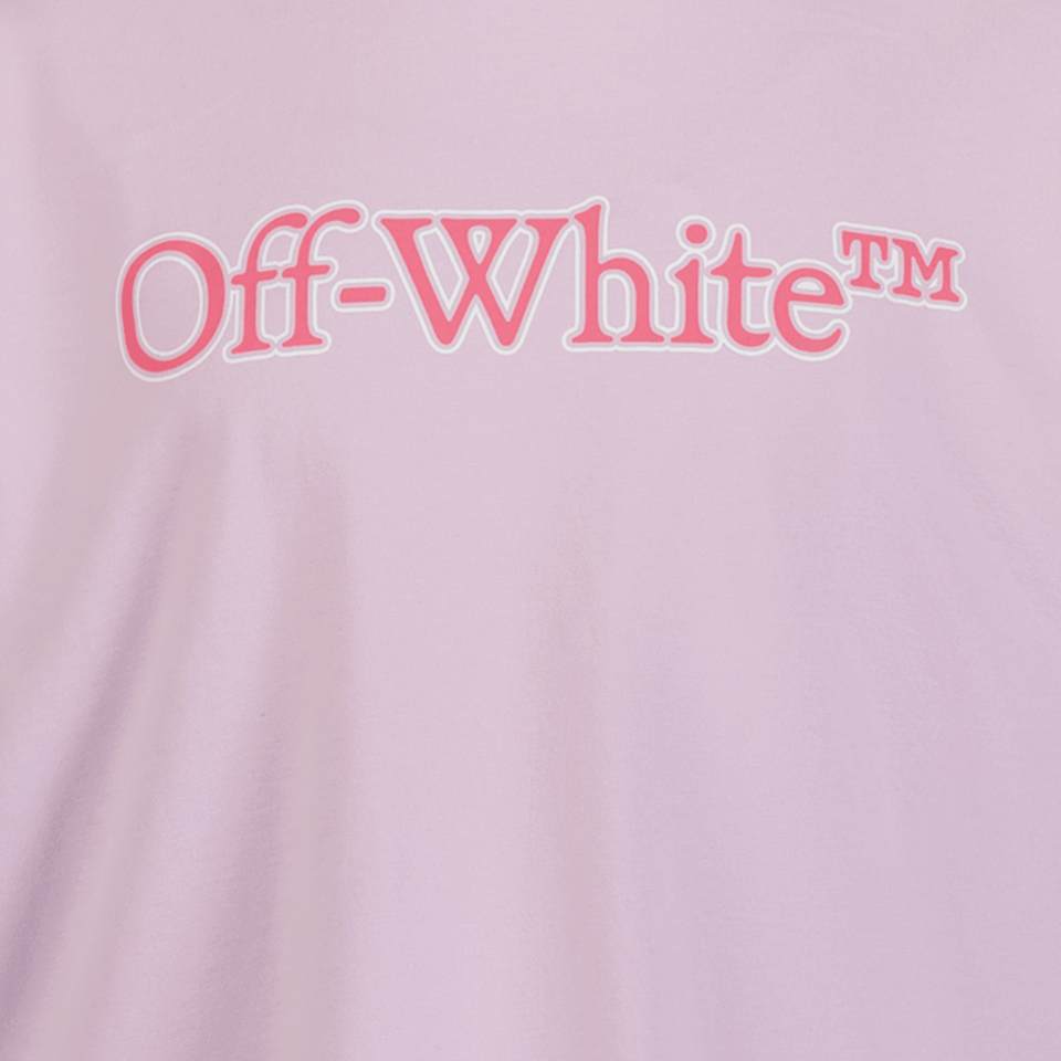 Off-White Kinder T-Shirt Lila