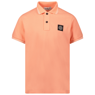 Stone Island Kinder Jongens Polo Zalm - Superstellar