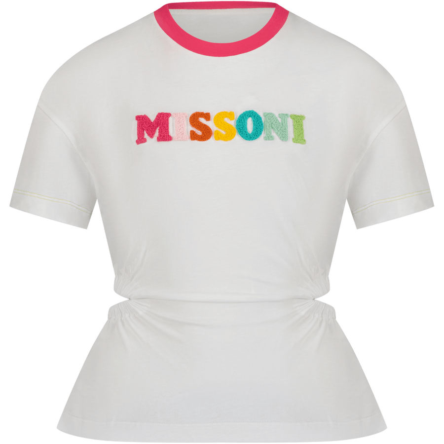 Missoni Kinder Meisjes T-Shirt Wit