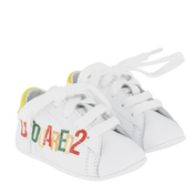 Dsquared2 bebek unisex spor ayakkabılar beyaz
