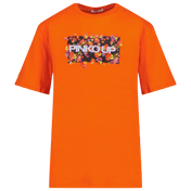 Pinko Children's Girls Tシャツオレンジ