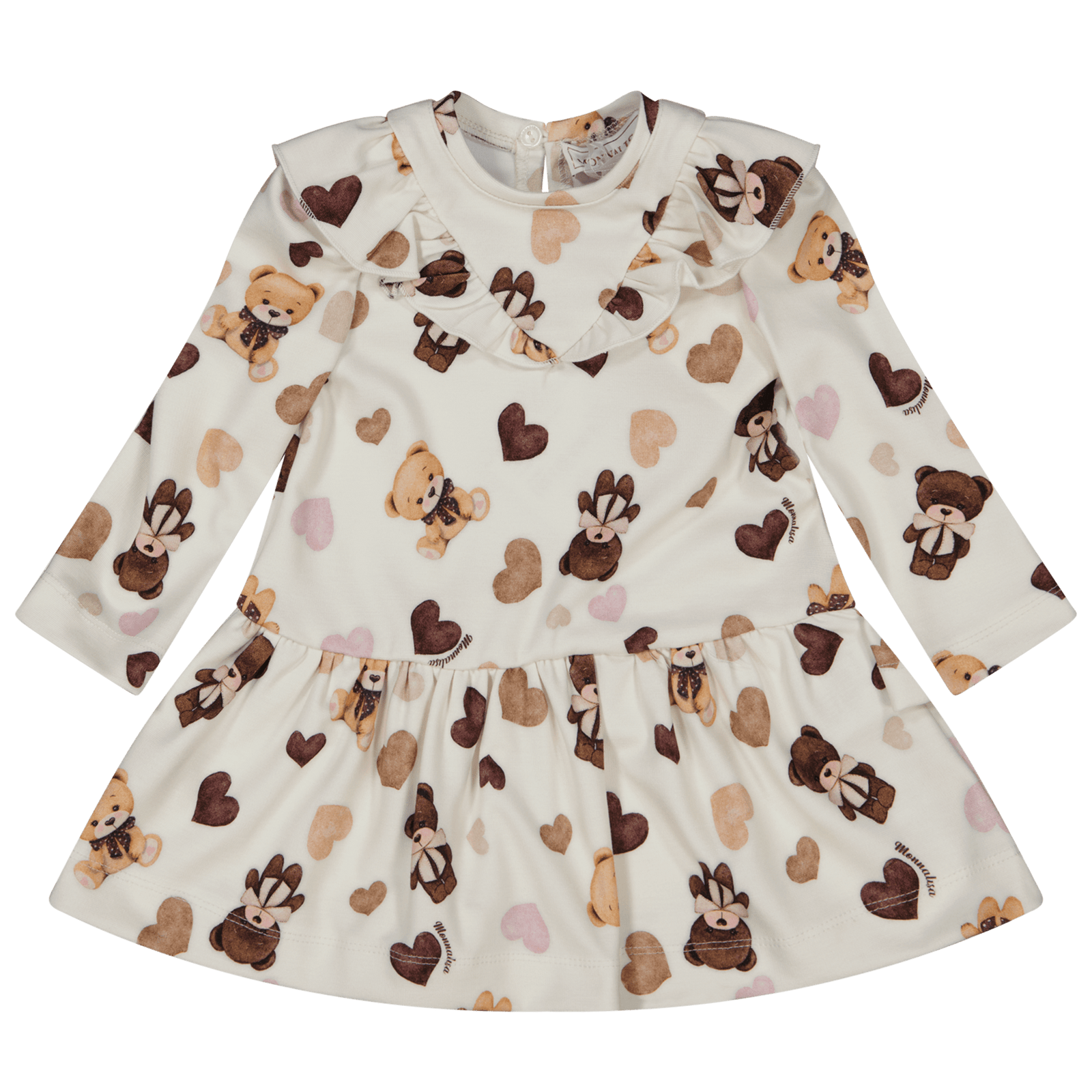 MonnaLisa Baby Girls Dress Off White
