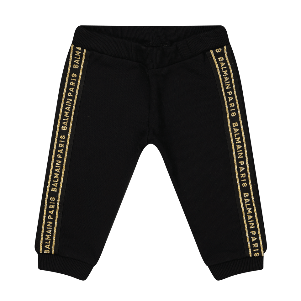 Balmain Baby Unisex Broek Zwart 6 mnd