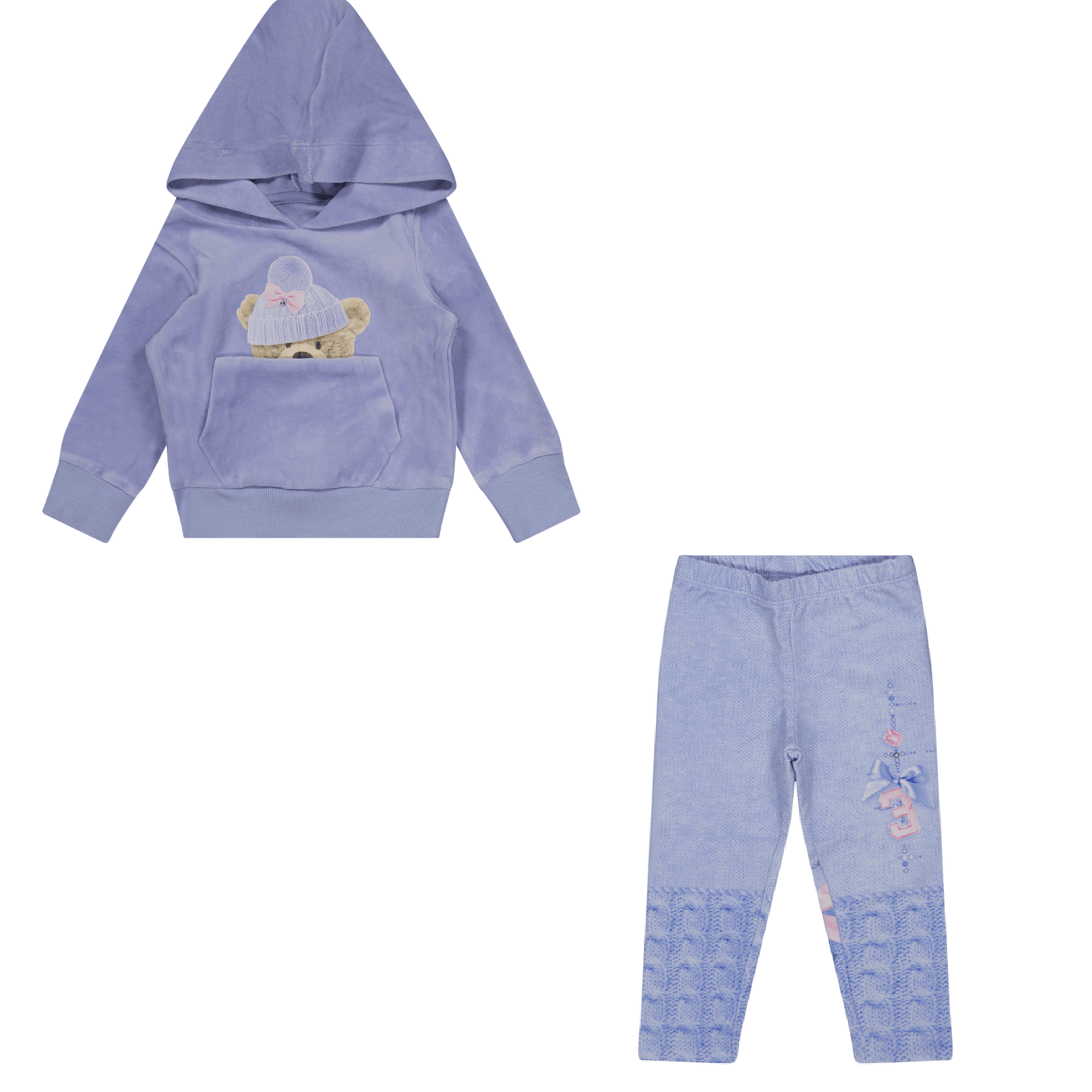 Lapin House Baby Girls Set Lilac