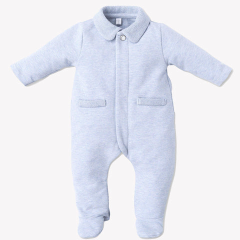 First Baby Unisex Playsuit Light Blue