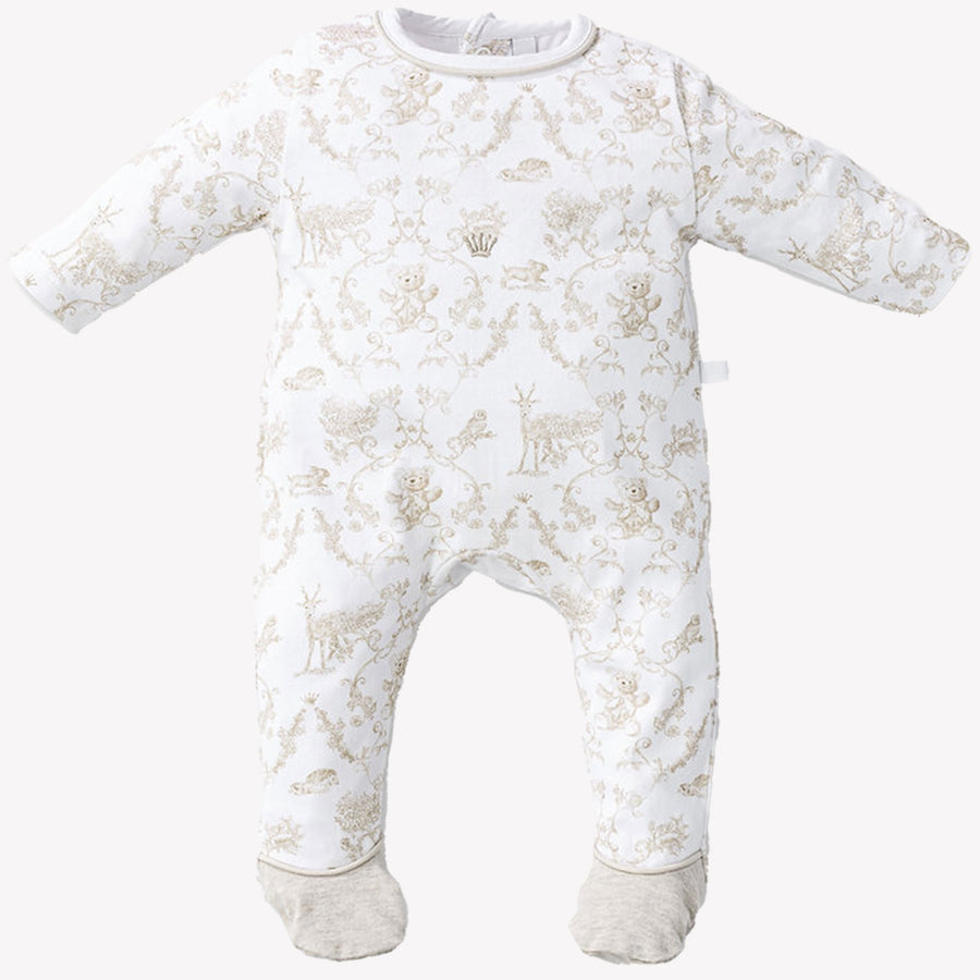 First Baby Unisex Playsuit  White