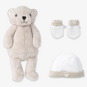 First Baby Unisex Set In Light Beige