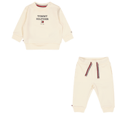 トミーヒルフィガーベイビーユニセックスジョギングスーツを白