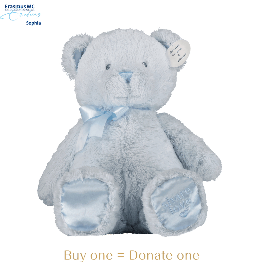 Superstellar x Sophia - Knuffelbeer Blauw 35 CM