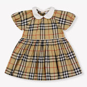 Burberry Aria Baby Meisjes Jurk In Beige