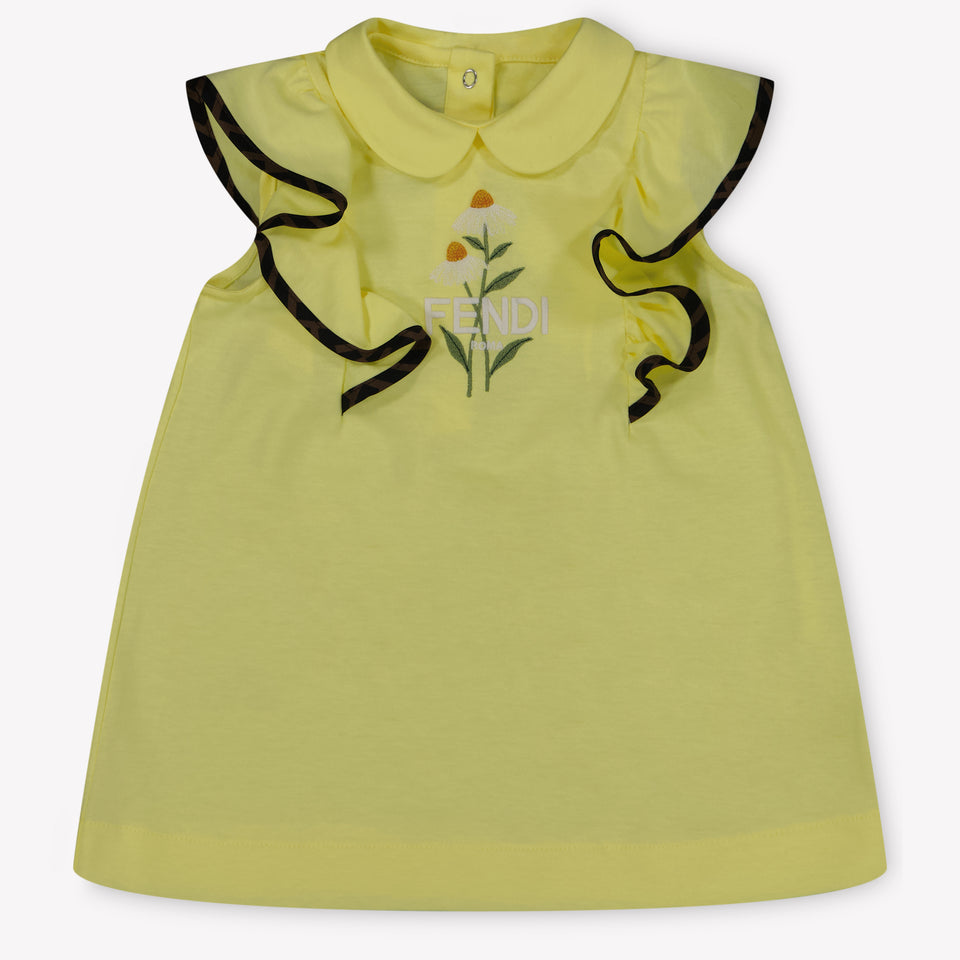 Fendi Baby Girls Dress  Yellow