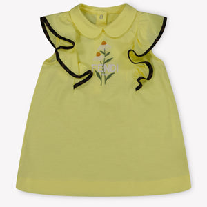 Fendi Baby Girls Dress  Yellow