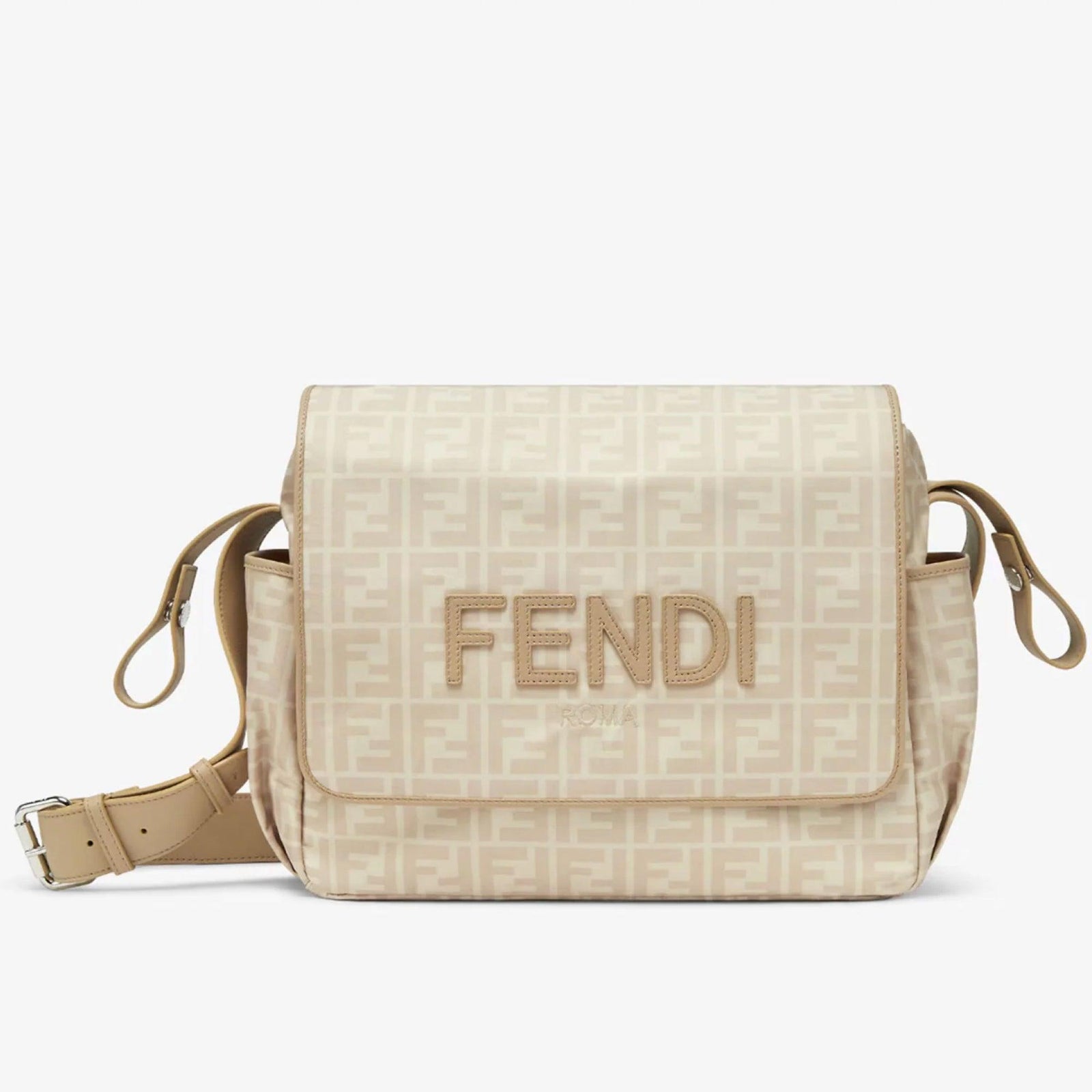 Fendi Baby Unisex Diaper Bag  Beige