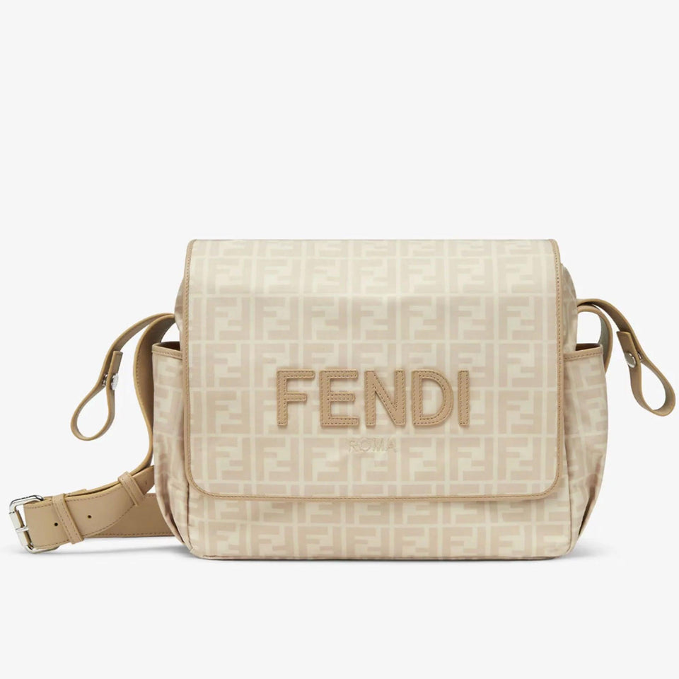 Fendi Baby Unisex Diaper Bag  Beige