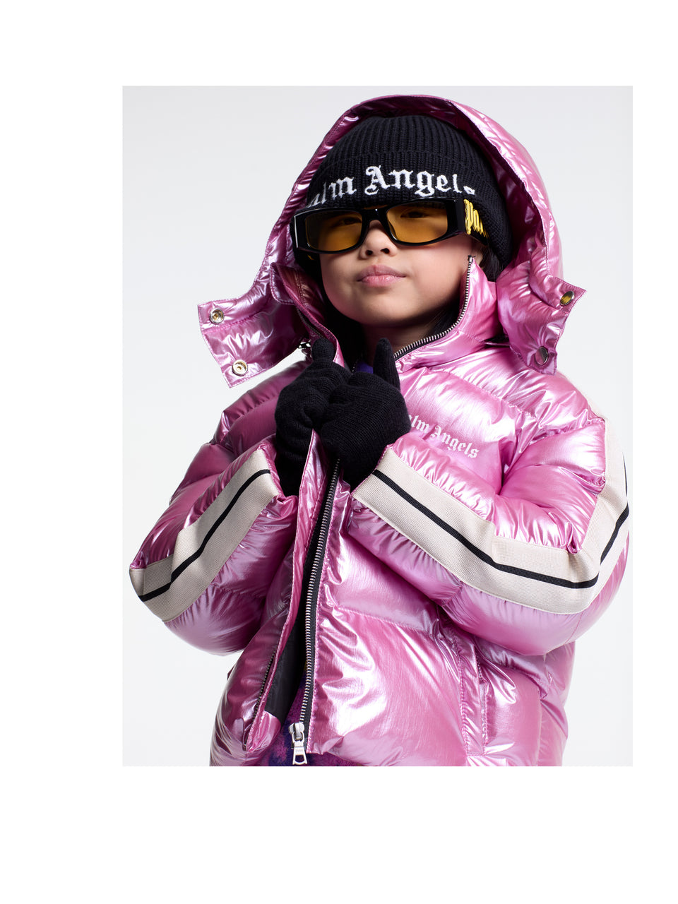 Palm Angels Girls winter coat Pink