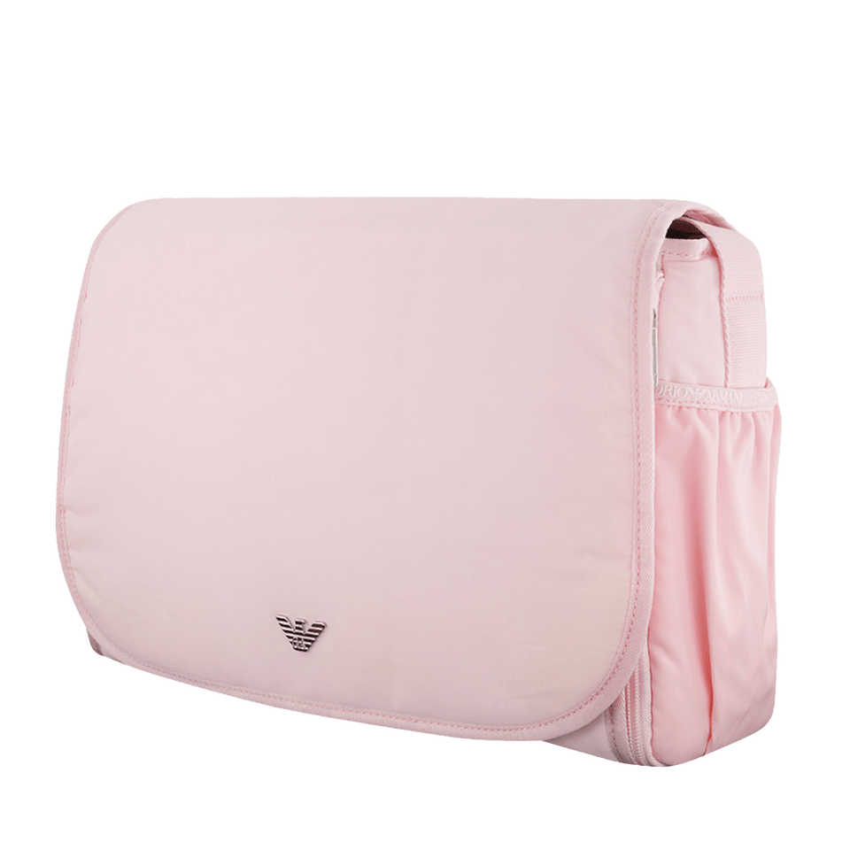 Armani Baby Unisex Diaper Bag Light Pink