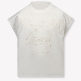Guess Kinder Meisjes T-Shirt In Wit