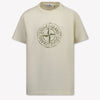 Stone Island Kids Boys T-Shirt In OffWhite