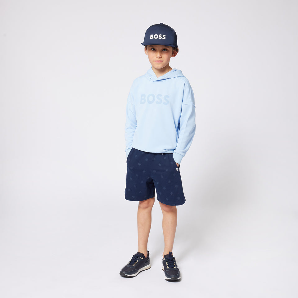 Boss Kinder Jongens Trui In Licht Blauw