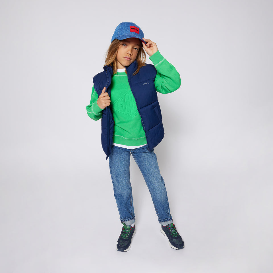 HUGO Kinder Jongens Bodywarmer In Blauw