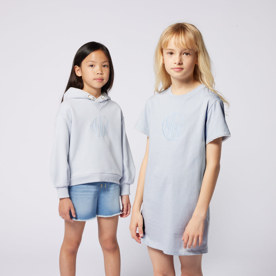 Chloe Kids Girls Dress Light Blue