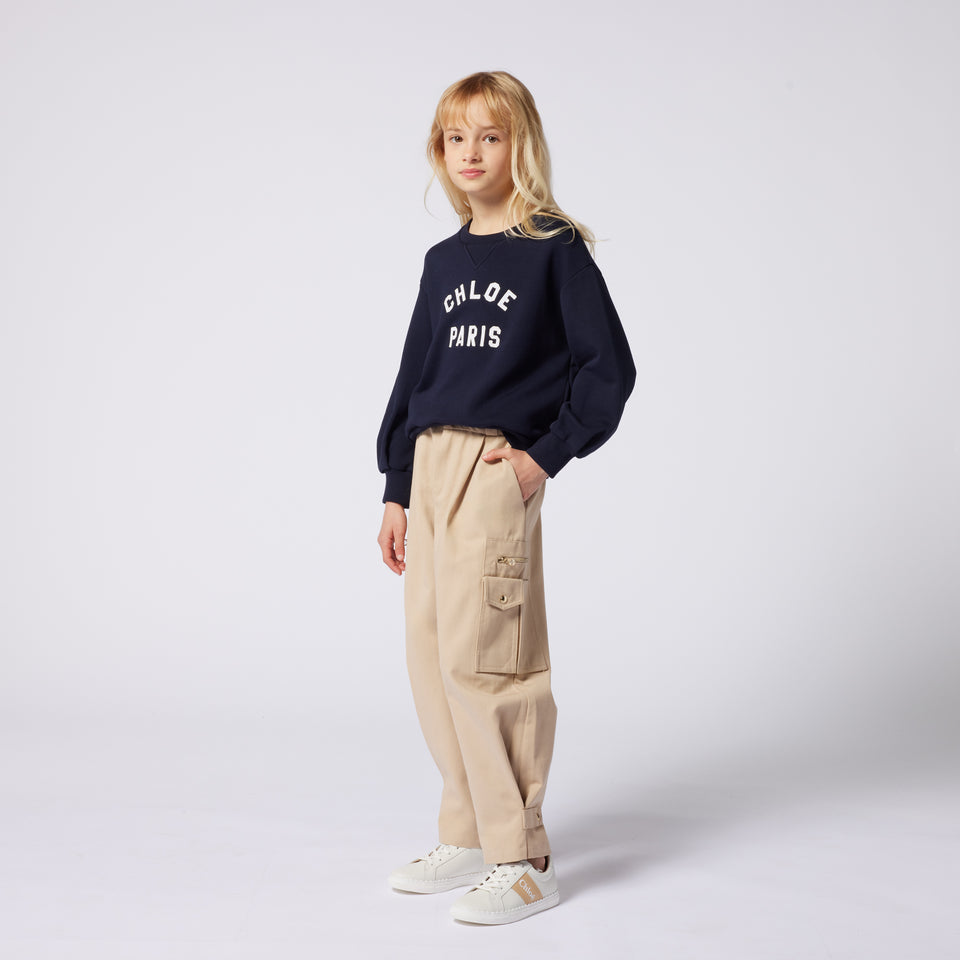 Chloe Kinder Meisjes Trui In Navy