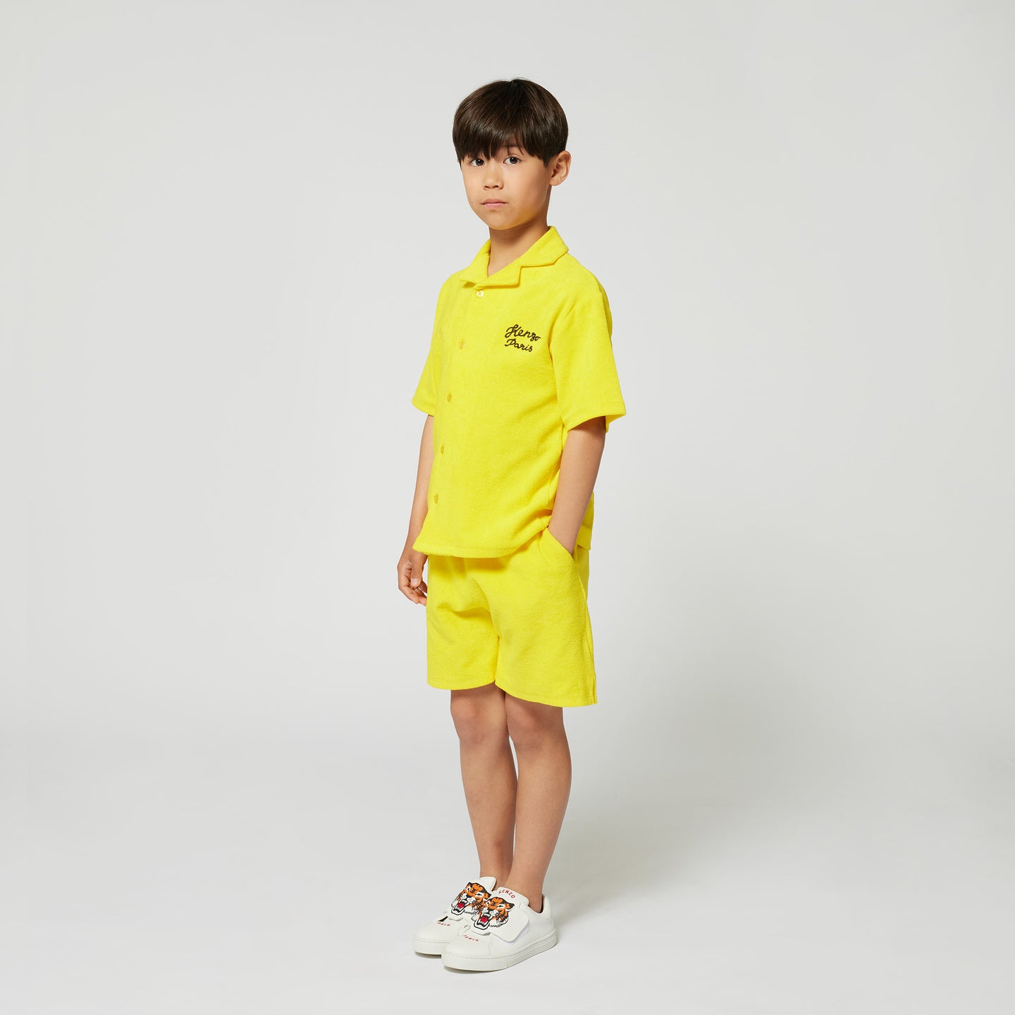 Kenzo kids Kids guys Shorts In Yellow
