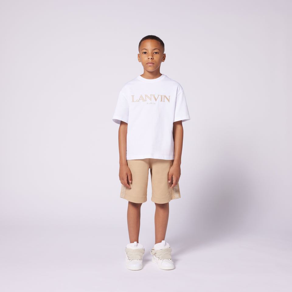 Lanvin Kinder Unisex T-Shirt In Wit