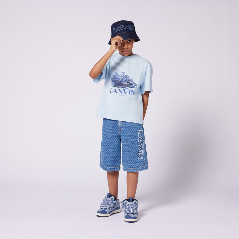 Lanvin Kinder Jongens Hoed In Jeans