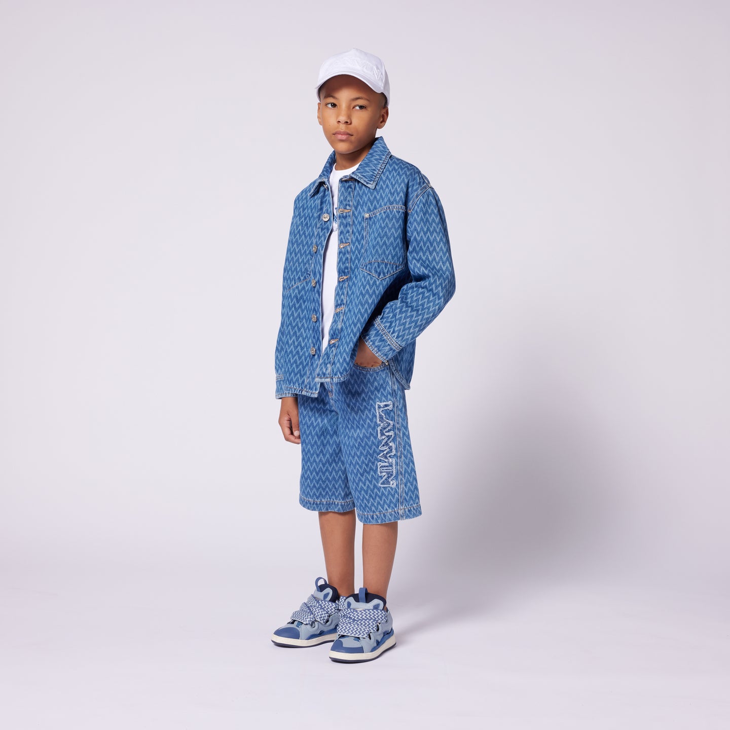Lanvin Kids Boys Blouse In Blue